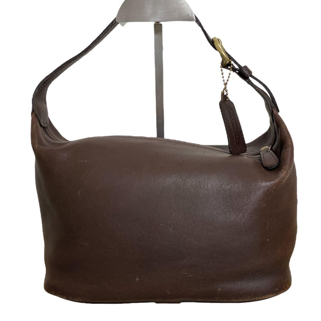 Old Coach 4145 Brown Leather Vintage Handbag USED Auth Japan Old Coach 4145 Brown Leather Vintage Handbag USED Auth Japan