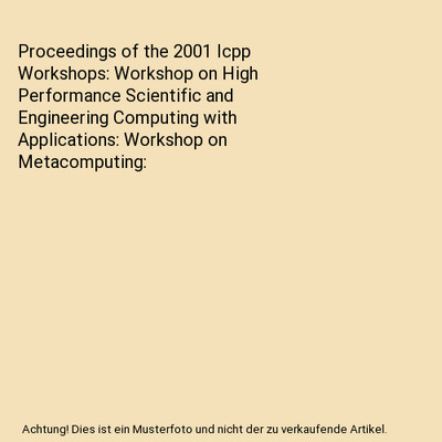 Proceedings of the 2001 Icpp Workshops: Workshop on High Performance Scientific 