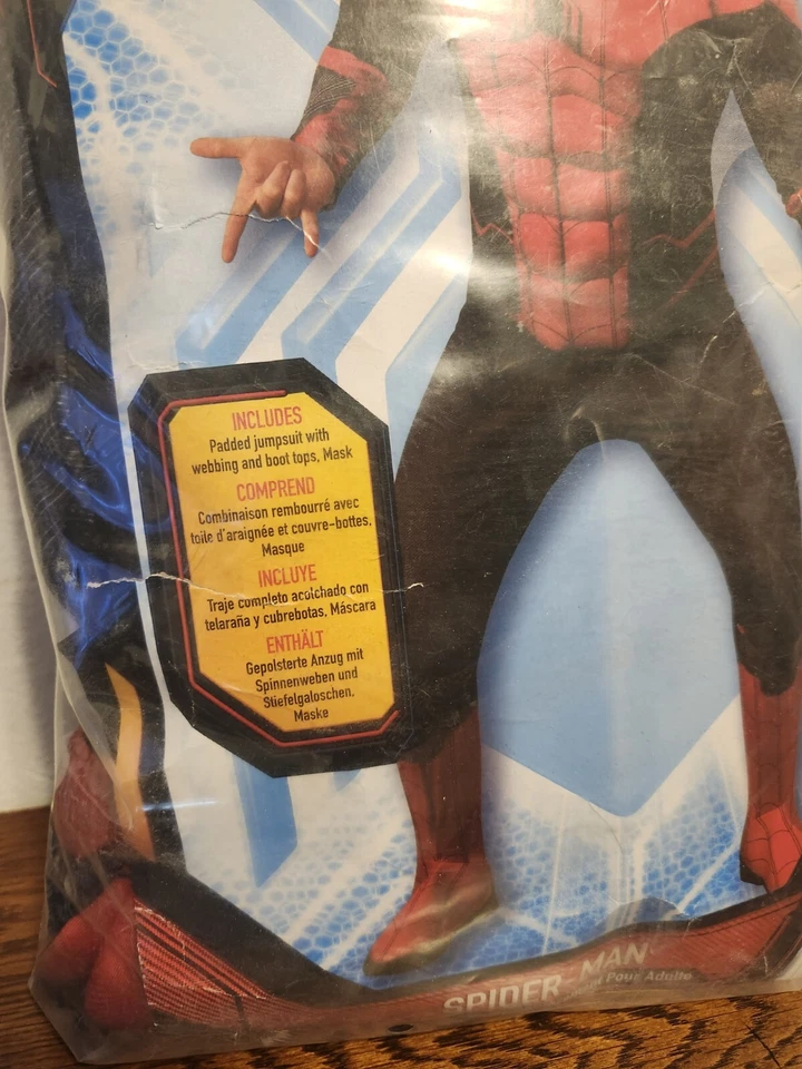 Disfraz de Halloween para hombre talla XL Marvel 2019 Spider Man Lejos de casa nuevo disfraz con disfraces  Foto 4 de 4