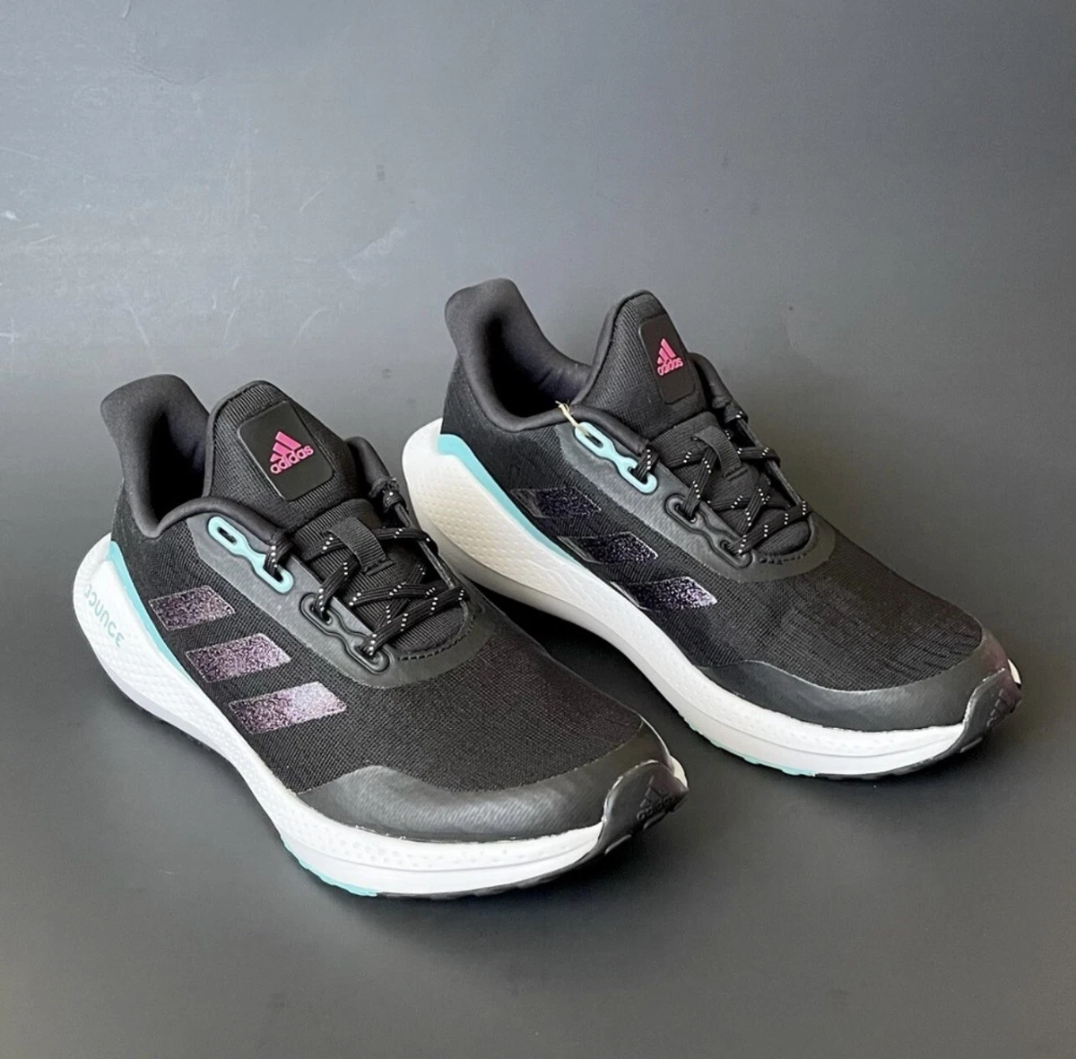 Adidas EQ21 Run Course a Pied Girl Running Sneakers Black Pink