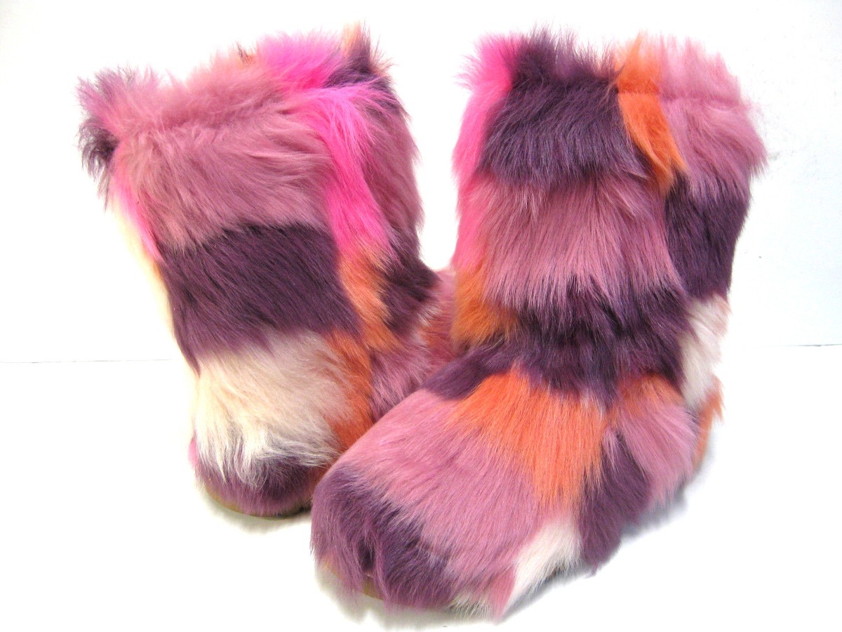 UGG SHAG IT CRAZY WOMEN SHEARLING BOOTS SUN KISS US 6 /UK