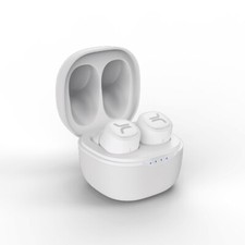 WeSC Pink White Wireless Headphones In-Ear Audio Earbuds Earphones Microphone