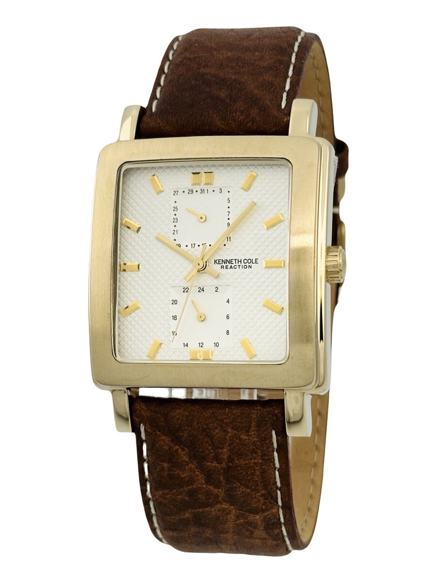 Kenneth Cole KC1344 Multifunction Golden Case with Brown Leather