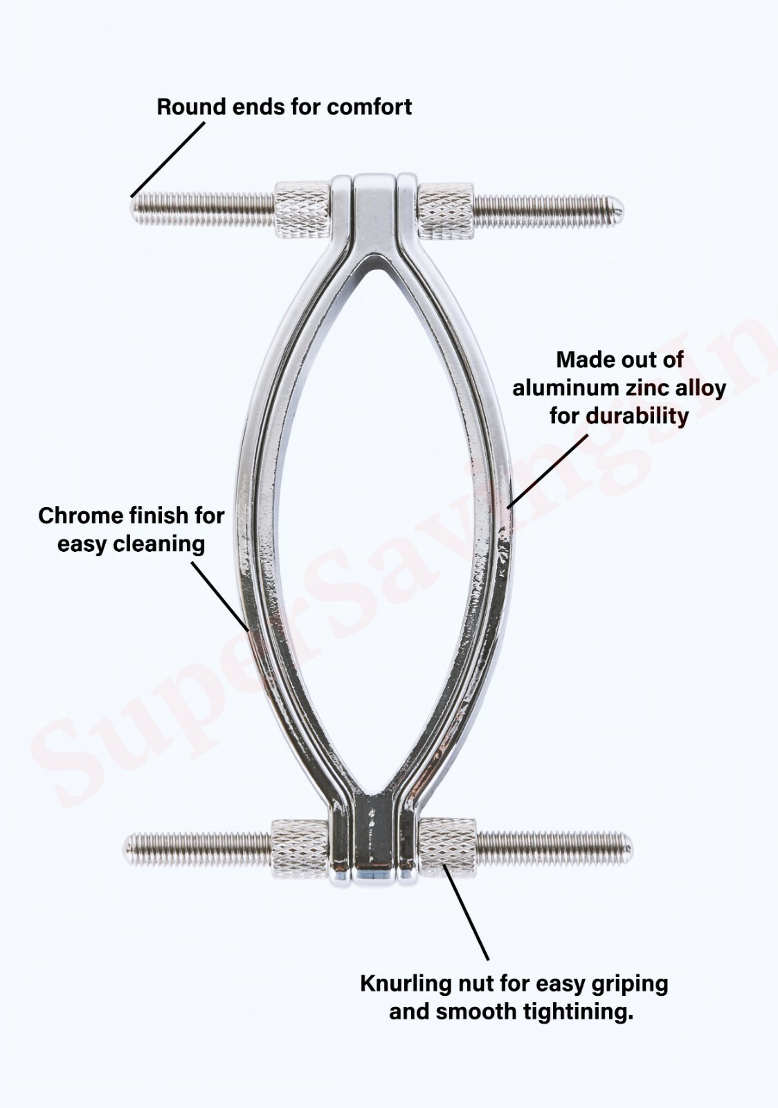 Adjustable Vaginal Clamp Labia Pussy Clip Stretch Women BDSM Torture ...