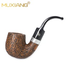 Pipa húngara chorro de arena Briar pipa de tabaco de madera hecha a mano alzada pipa