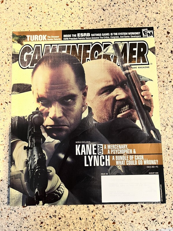 Game Informer #160 Aug. 2006, Kane & Lynch, Turok, ESRB Rating System Working?