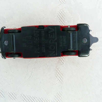 NOREV Plastigam N°51 - Peugeot 404 Berline Rouge Sombre - Miniature De Collection En Boîte