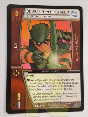 Oliver Queen / Green Arrow  Common DJL-016  DC VS System  Italiano  EX