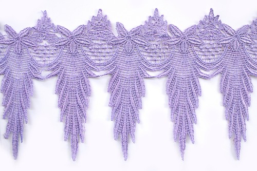 Unotrim 6" Rayon Floral Turquoise Lilac Eggplant Gold Venice Lace Trim by Yard - Picture 12 of 20