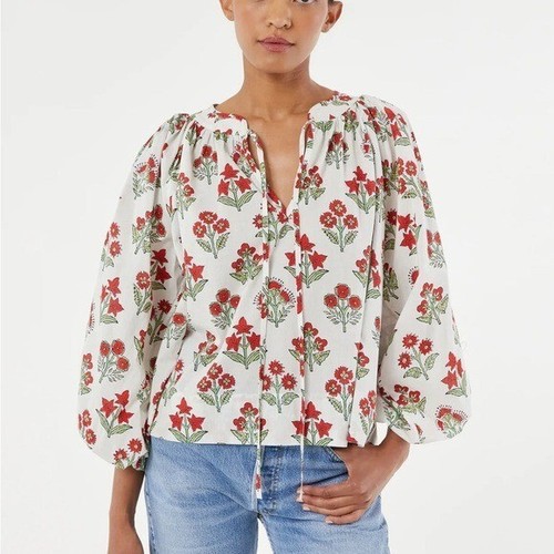 Top Rafael blanco Rhode $265 nuevo con etiquetas en Rambagh Phool talla pequeña S