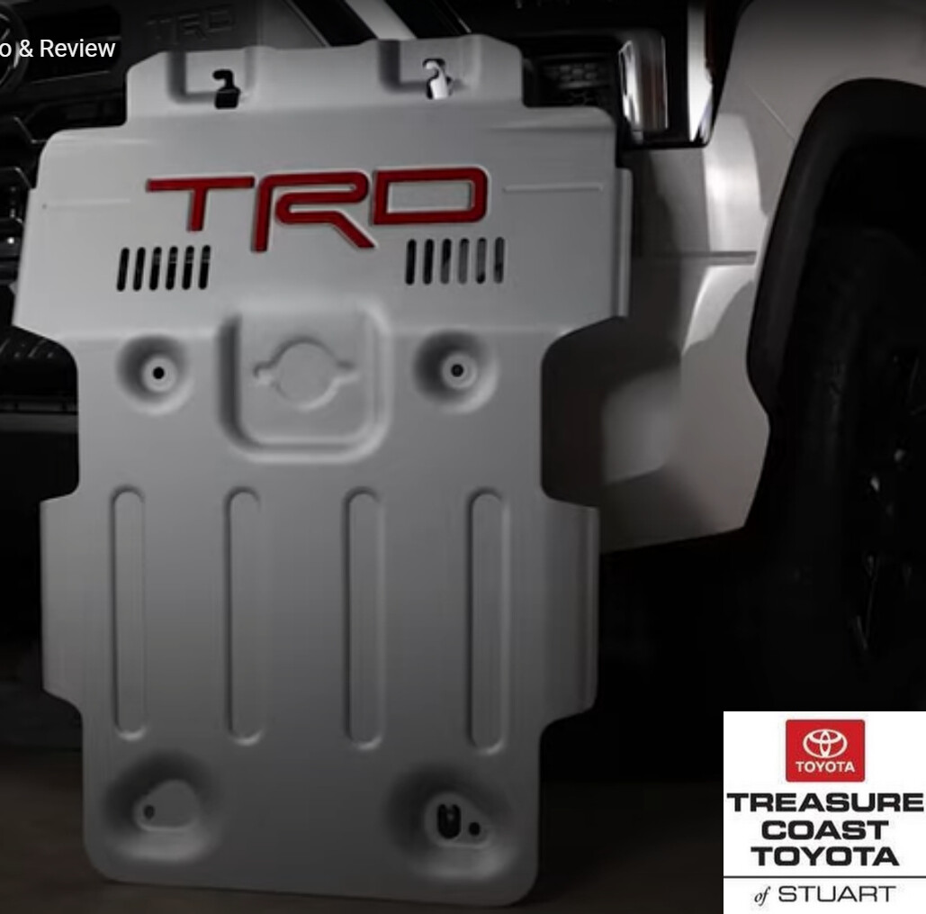 NEW OEM 2022 & UP TOYOTA TUNDRA TRD PRO FRONT SKID PLATE RED TRD