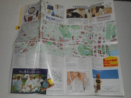 Vintage SINGAPORE Asia Street Index MAP 1988 Travel Guide ENGLISH & ASIAN Text - Picture 9 of 24