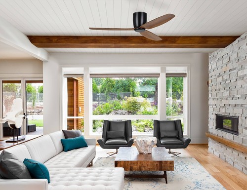 EGLO SEACLIFF 52" DC CEILING FAN BLACK/LIGHT WALNUT - FREE SHIPPING - Picture 6 of 7