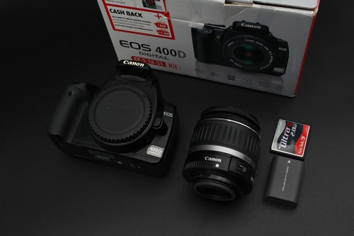 Canon EOS 400D + 18-55mm f3.5-5.6 lens Digital SLR Camera With CF Card