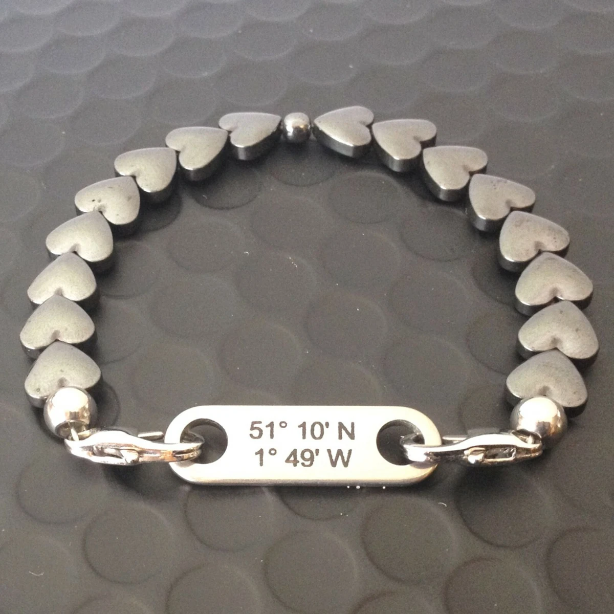 Grid store coordinate bracelet