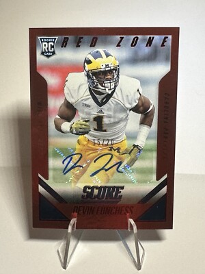 Score 2015 Red Zone Rookie Parallel Autograph Devin Funchess 15/20 Carolina