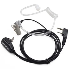 2-Pin PTT Mic Covert Acoustic In-ear Earpiece Headset for KENWOOD TYT HYT Radio