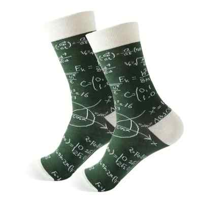 3 PAAR Gleichung Mathematik Formel Neuheit Socken * leichte Sekunden * UK 6-8