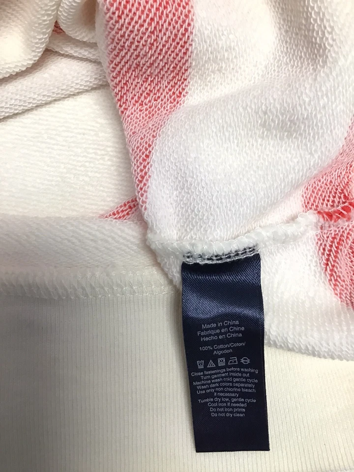 Top Pullover SPERRY Top-Sider Cuello Barco Rojo Rayas Mediano Náutico M Foto 4 de 4