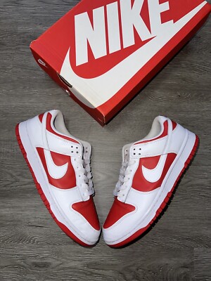 Size 9 - Nike Dunk Low Championship Red 2021 Clean 195238789251| eBay