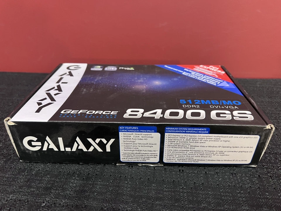 Galaxy NVidia GeForce 8400GS PCIE 512MB DDR2 64bit PCIE Graphics Card -Open Box - Image 2 of 4