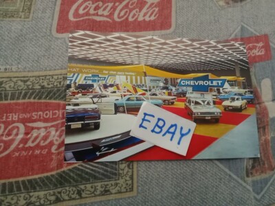 CLASSIC CARS, 1960'S CHEVROLETS, CHICAGO AUTO SHOW, GLOSSY 4X6 COLOR PHOTO 