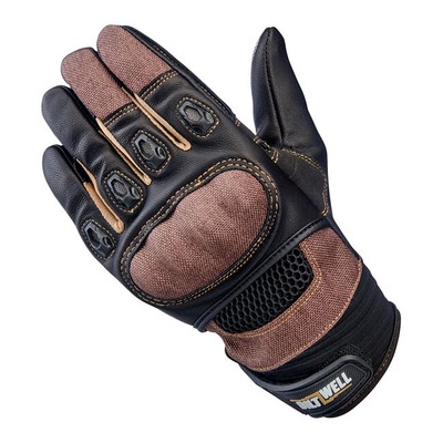 Biltwell, Bridgeport Gloves - Chocolate/Black Men's Size 2XL