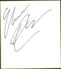 Michael Elgin Signed Shikishi Art Board BAS COA NJPW New Japan Pro Wrestling ROH