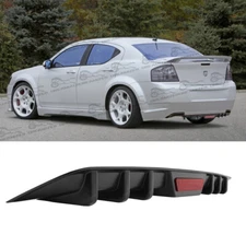 Rear Diffuser Lower Bumper 6-Fins Splitter Chin Lip For Dodge Avenger 2008-14