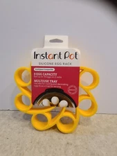 Instant Pot New Yellow Official Silcone Egg Rack Compatible 6 & 8 Quart Cookers