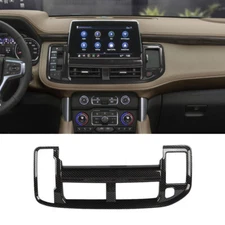 Carbon Fiber Dashboard Central Air Vent Outlet Cover Trim For Chevrolet Suburban