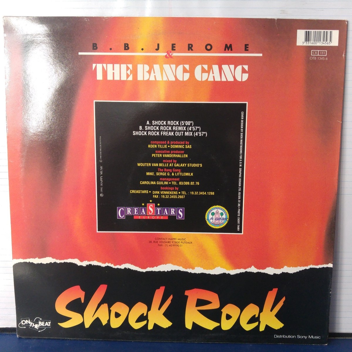 B.B. Jerome & The Bang Gang – Shock Rock (Vinyl 12