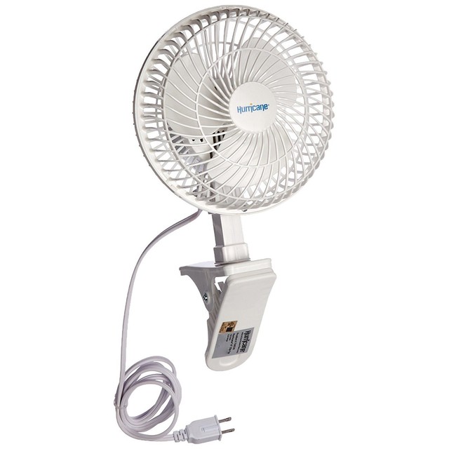 Electric Fan 6in 120V Clip On Air Cooling Blower Tilt Adjust 5ft Cord