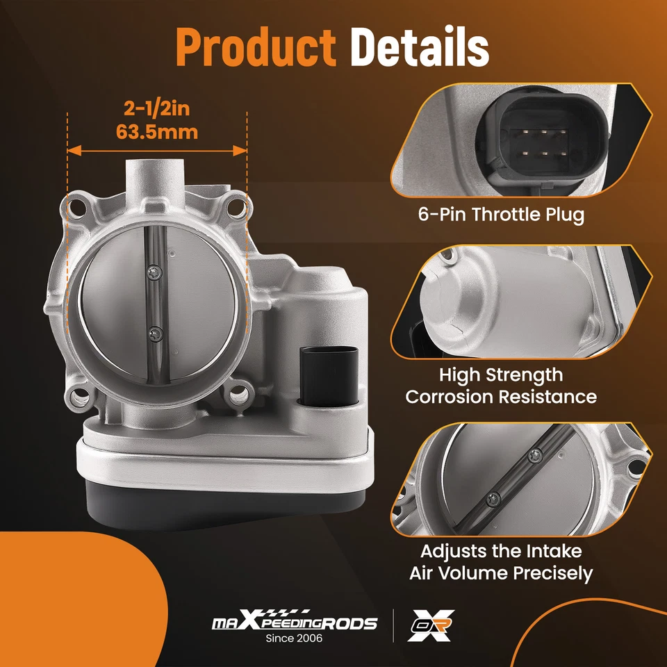 Throttle Body for Chrysler 300 Pacifica Dodge Avenger Charger 3.5 4.0L 2006-2010 - Image 3 of 4