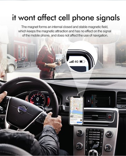 Universal Magnetic Magnet Car Da Phone Holder Mount Fit For iPhone Samsung GPS - Picture 9 of 18