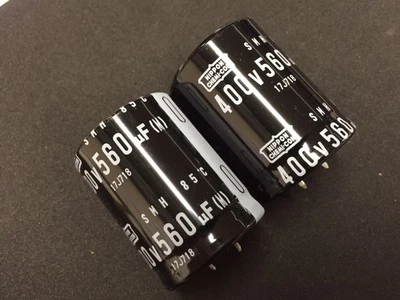 Nippon Chemi-Con 560UF 400V SNAP IN SNAPIN QUALITY SMH Series, 35x45mm, x2pcs