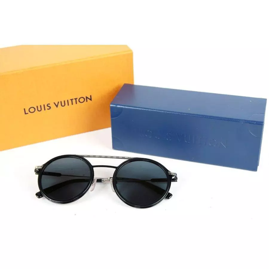 LOUIS VUITTON 21024E 93L Damier Shuffle Sunglasses 50 23 145 Black