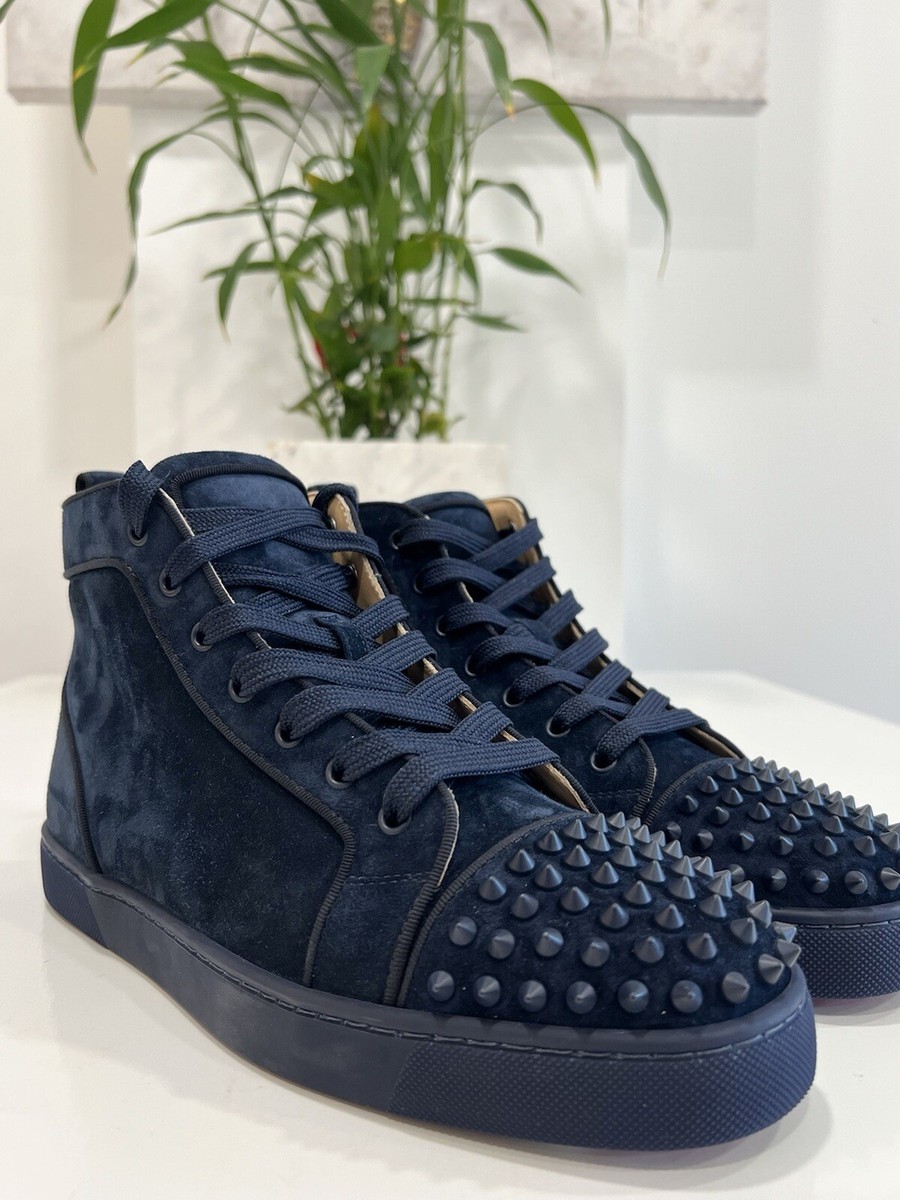 【限定】Christian Louboutin NavyCoolitoスエードスリッポン Christian Louboutin Lou Spikes Orlato Sneakers Size 43 | eBay