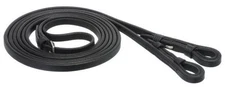 Equiroyal black 1/2" flat bridle reins horse tack equine 24-94001