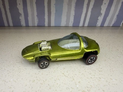 🔥 Hot Wheels Redline RARE US Lime Green Silhouette! NEAR MINT!