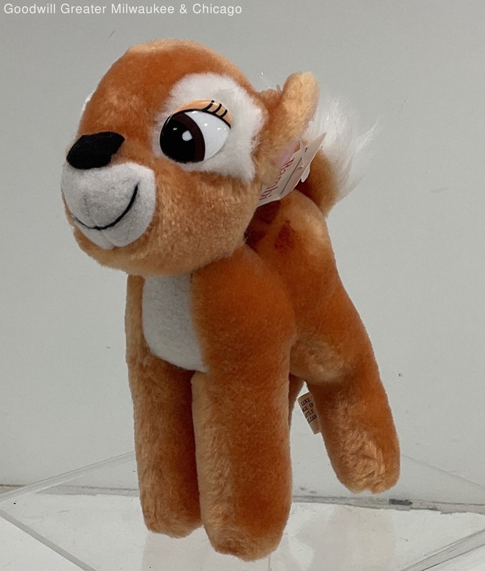 Disney Brown White Bambi Deer Plush Toy Collectible Hollywood Memorabilia