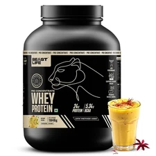 BeastLife Whey Protein 1.848Kg Kesar Pista | 24g Protein | BCAA