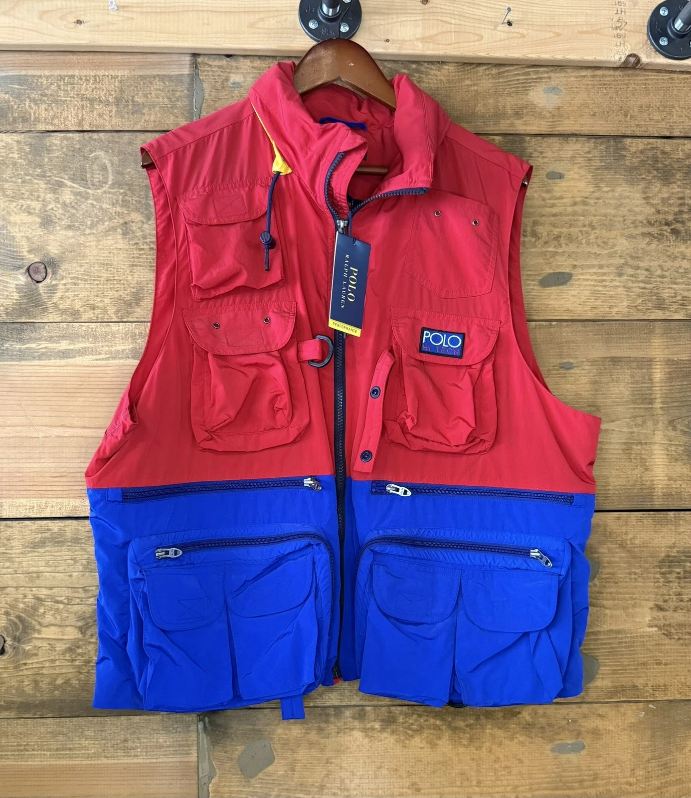 RALPH LAUREN POLO HI TECH SPORT STADIUM P WING STADIUM BEAR FISH USA XL