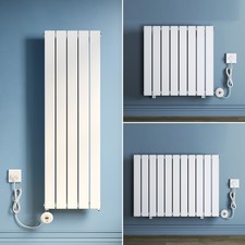 White Electric Radiator Wall Mounted Thermostat WIFI Control Timer Flat Panel
