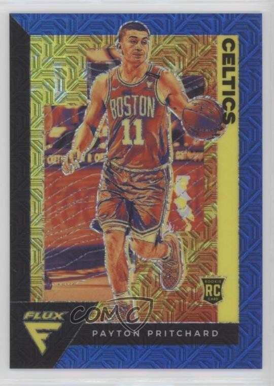2020-21 Panini Flux Rookies Blue Mojo Prizm 98/99 Payton Pritchard Rookie RC r1i