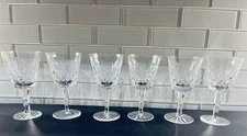 Waterford Lismore Claret Wine glasses goblets, 5 7/8” 6 Oz Set Of 6, Mint!