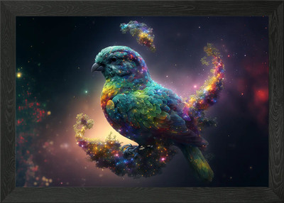 Geist Tier Papagei gerahmtes Wandbild Poster Leinwanddruck Bild