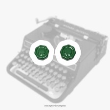 Hispano Olivetti Studio 46, Studio 42 Green Platen Knobs – Original Vintage Type thumbnail