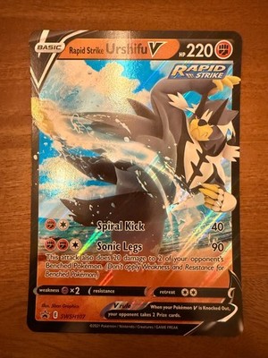 Rapid Strike Urshifu V SWSH107 Jumbo Cards Holo Promo Oversized