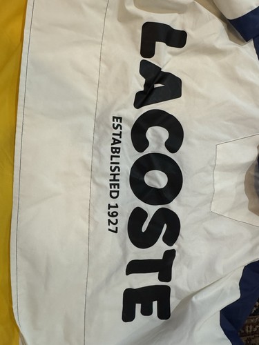 NEW Lacoste Unisex LIVE Hooded Zippered Colorblock Windbreaker SZ Large $325. - Picture 3 of 5